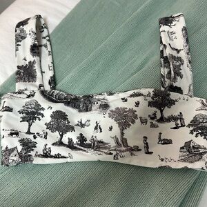 WeWoreWhat Black Toile Sports Bra